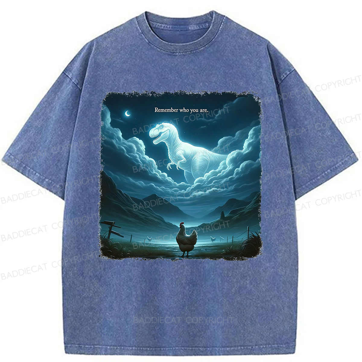 Baddiecat Remember Who You Are Washed T-shirt