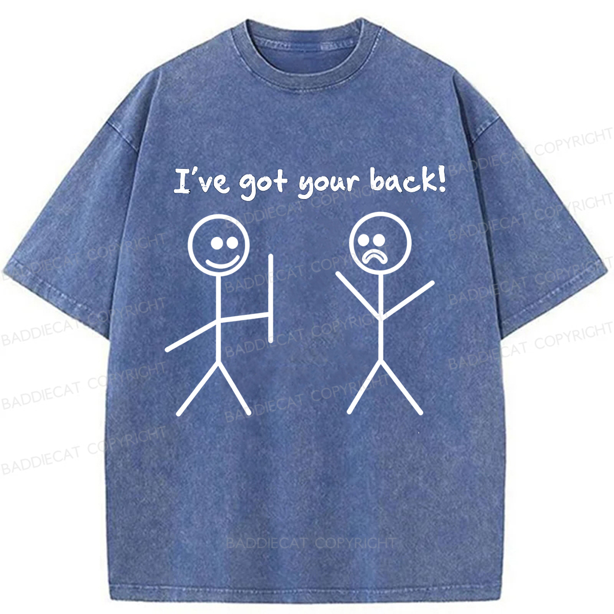 Baddiecat I've Got Your Back Washed T-shirt
