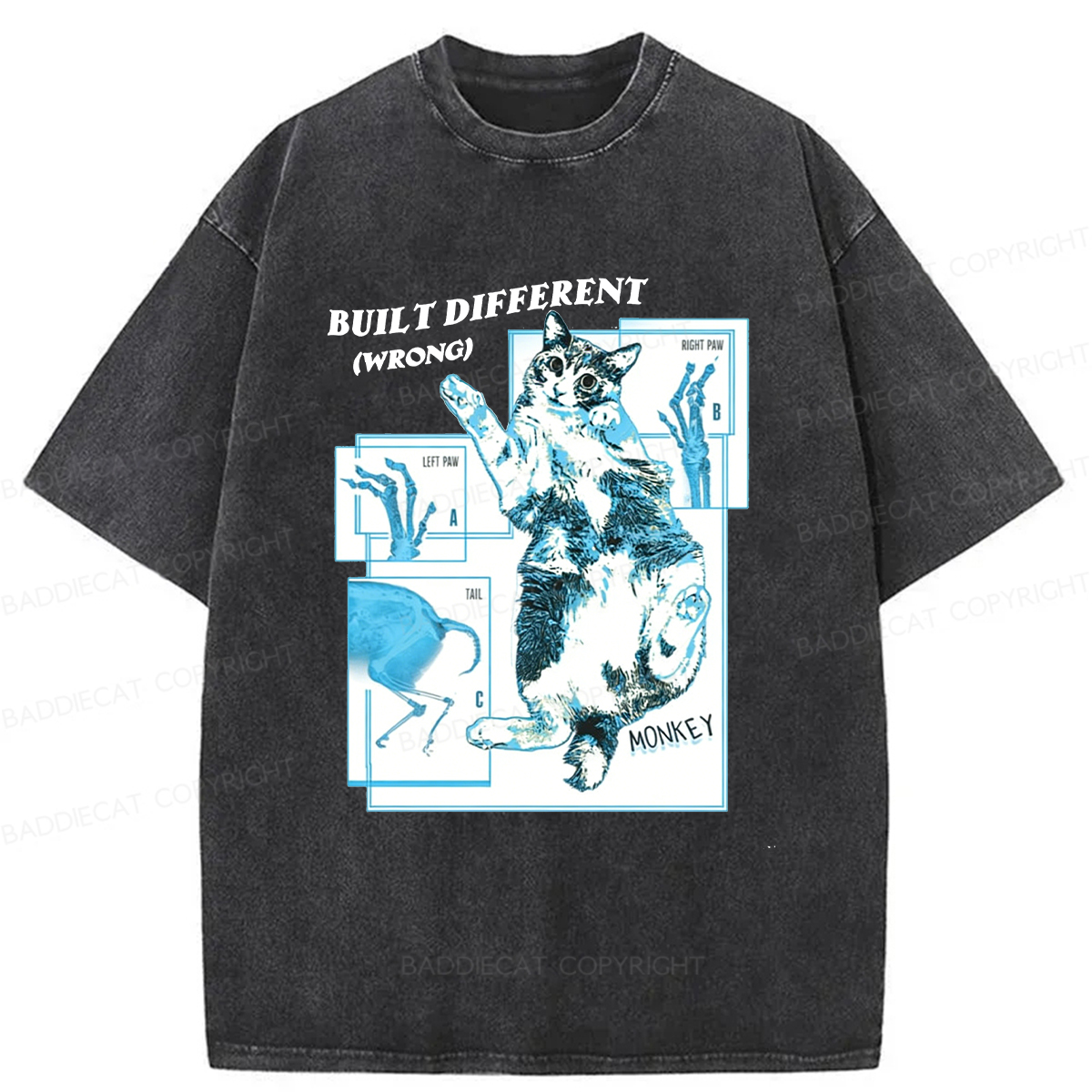 Baddiecat AI Malfunction Washed T-shirt