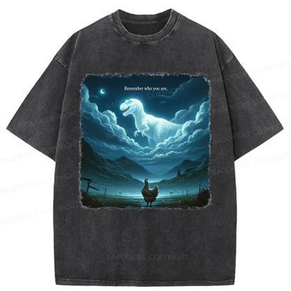 Baddiecat Remember Who You Are Washed T-shirt