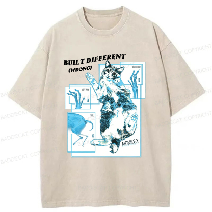Baddiecat AI Malfunction Washed T-shirt