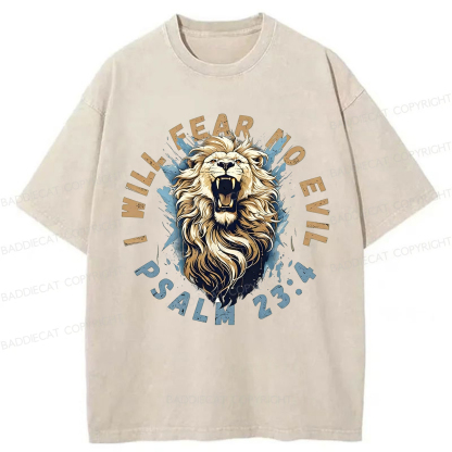 Baddiecat Lion of Judah Washed T-shirt