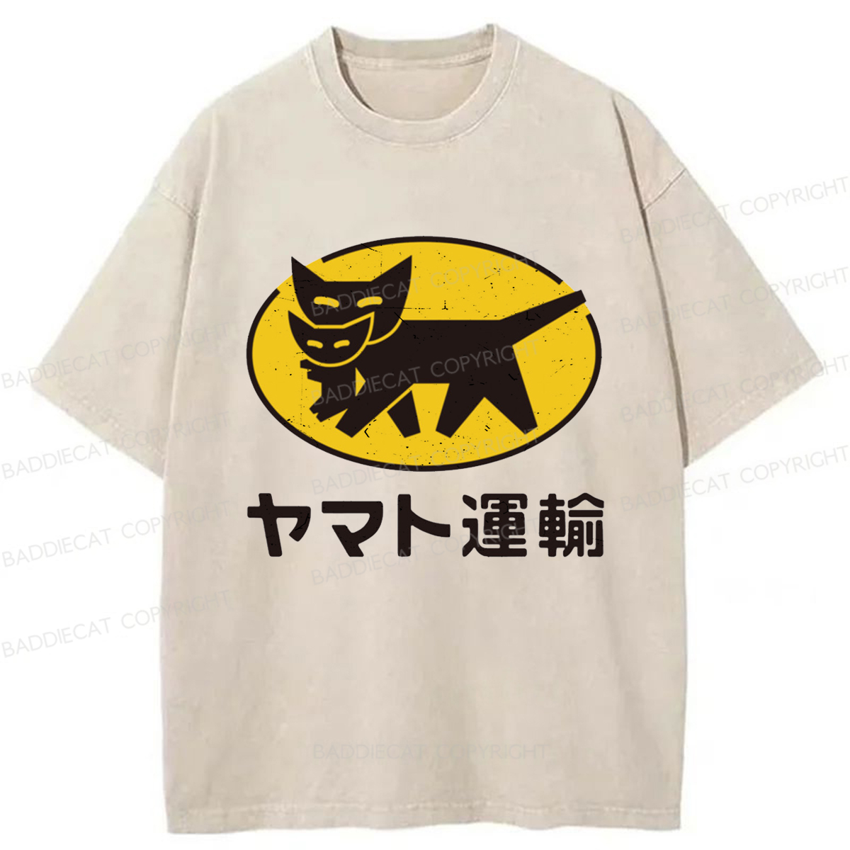 Baddiecat Yamato Transport Washed T-shirt
