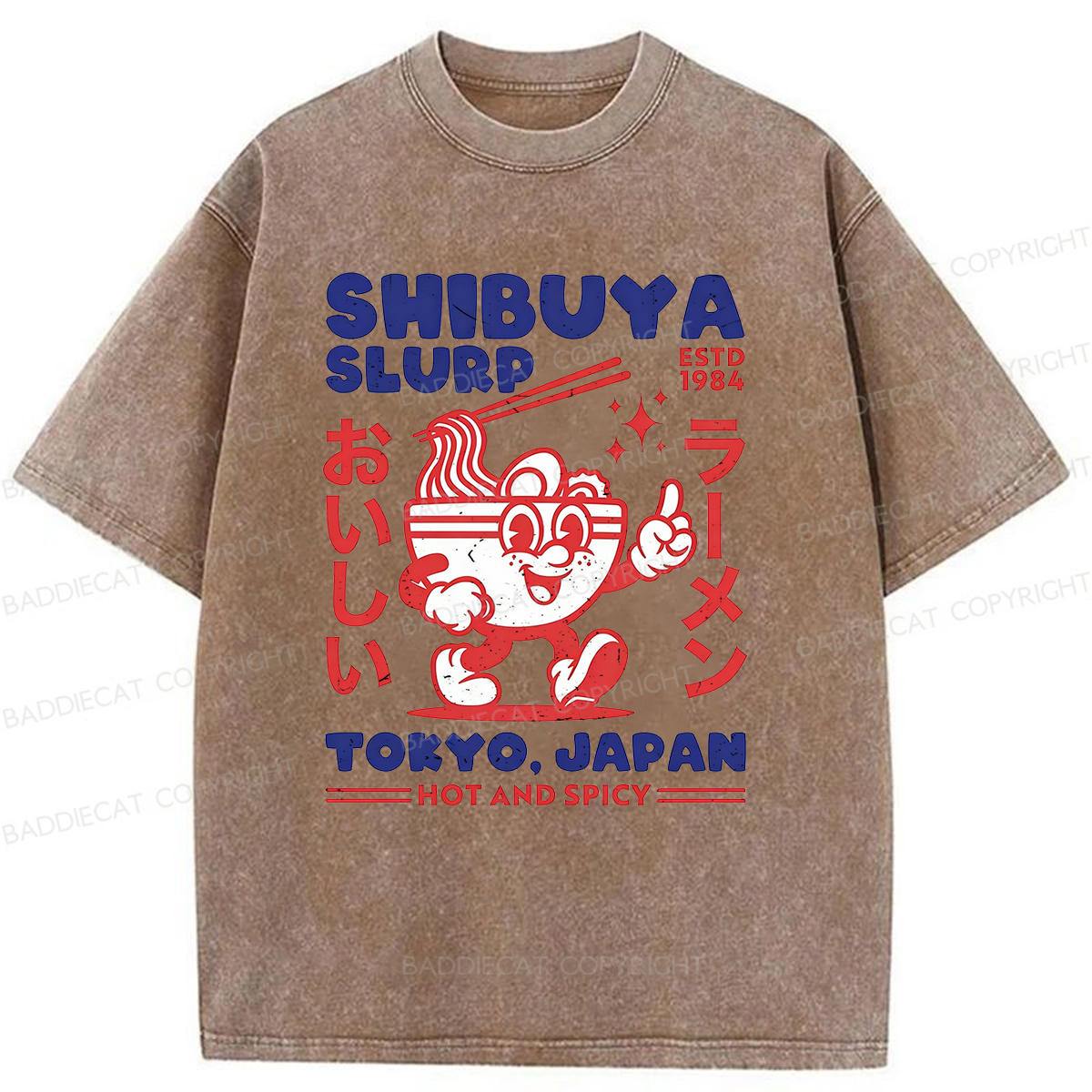Baddiecat Shibuya Slurp Washed T-shirt
