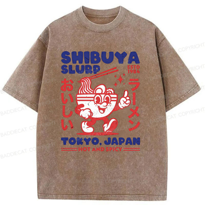 Baddiecat Shibuya Slurp Washed T-shirt