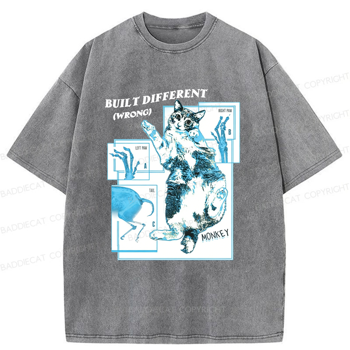 Baddiecat AI Malfunction Washed T-shirt