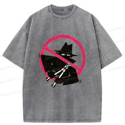 Baddiecat Intruder Washed T-shirt