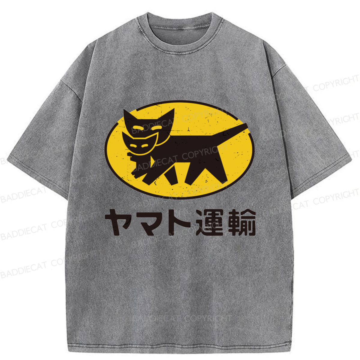 Baddiecat Yamato Transport Washed T-shirt