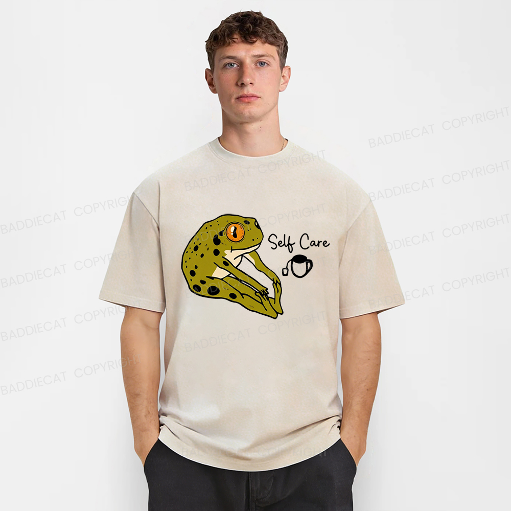 Baddiecat Self Care Washed T-Shirt
