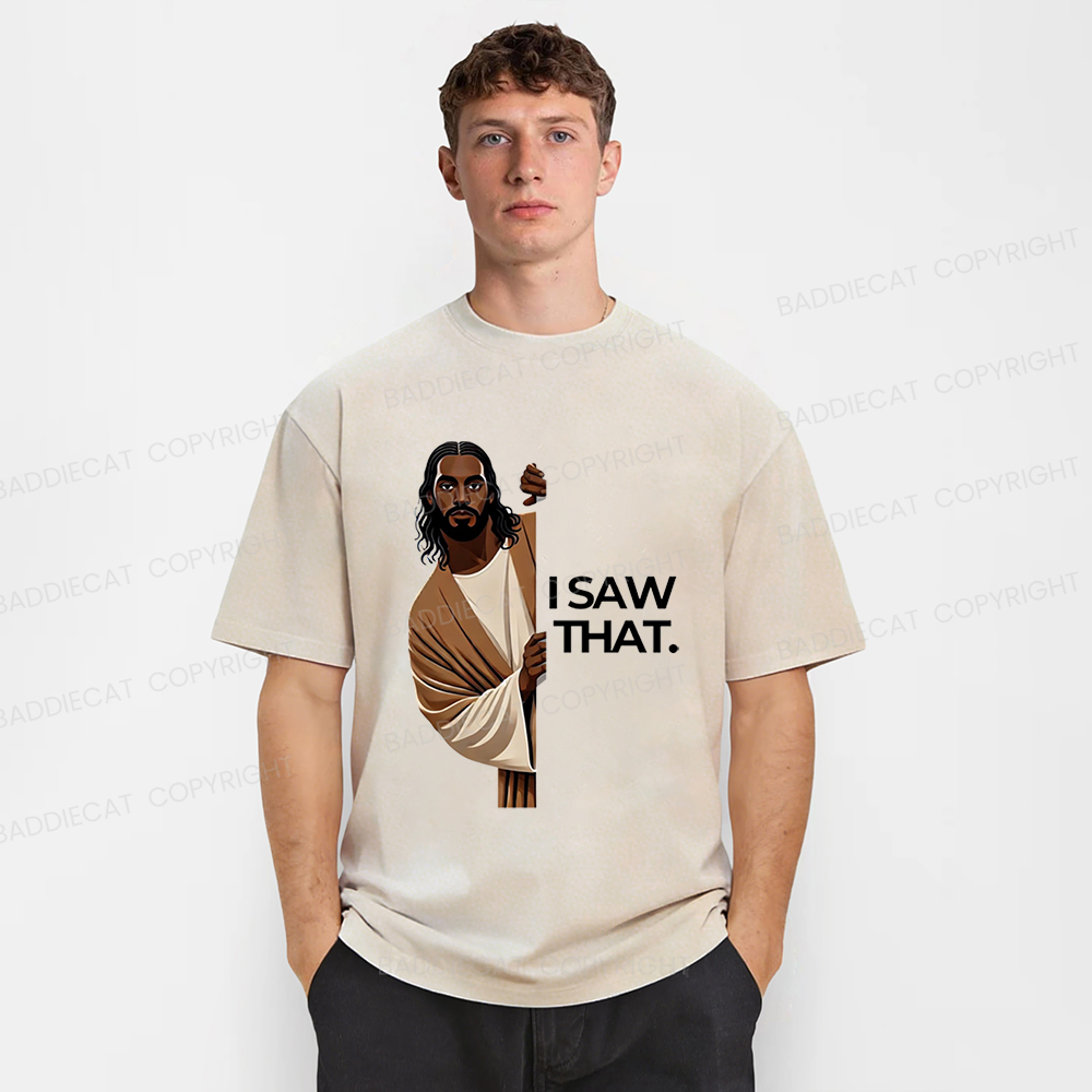 Baddiecat I Saw That Washed T-shirt