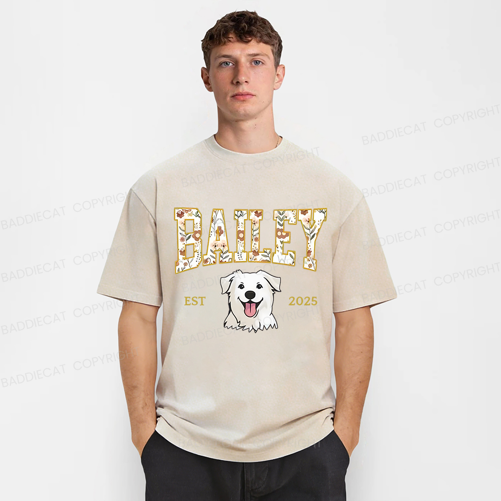 Baddiecat Dog Washed T-shirt