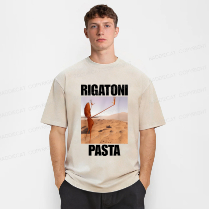 Baddiecat Marcus Worm Pasta Washed T-shirt