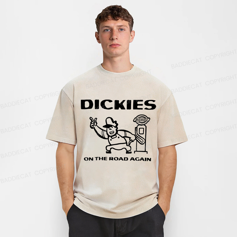 Baddiecat Dickies Burns Washed T-shirt