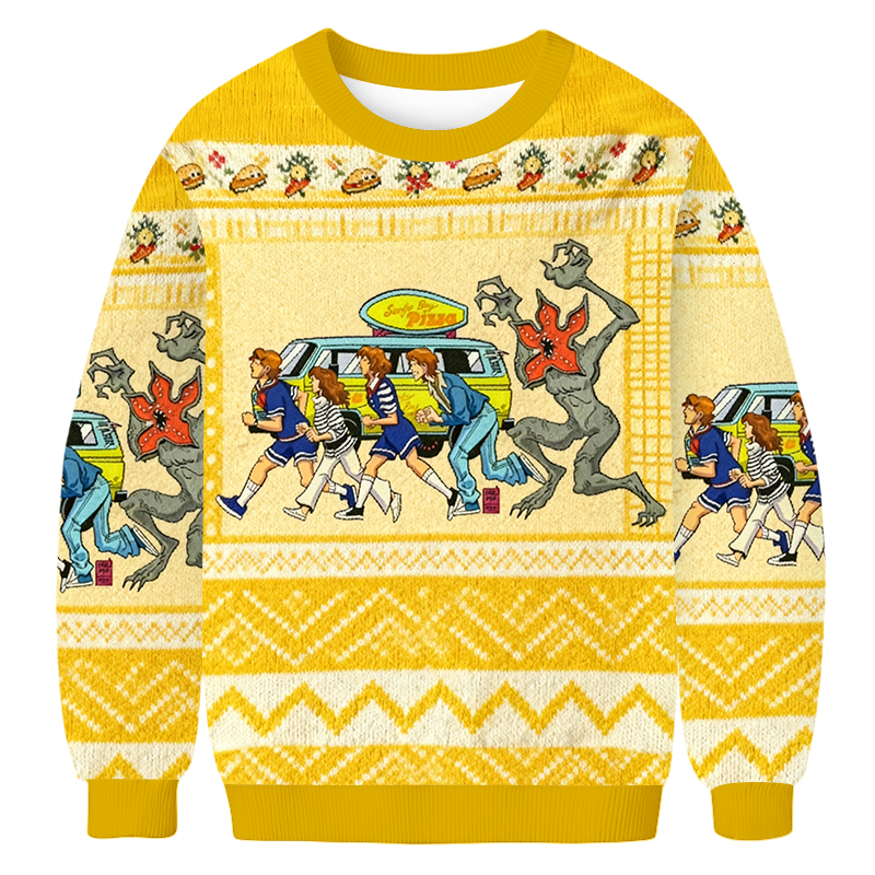 Baddiecat Stranger Things Ugly Sweatshirt