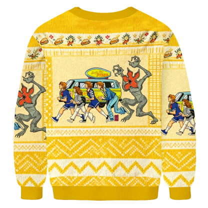 Baddiecat Stranger Things Ugly Sweatshirt