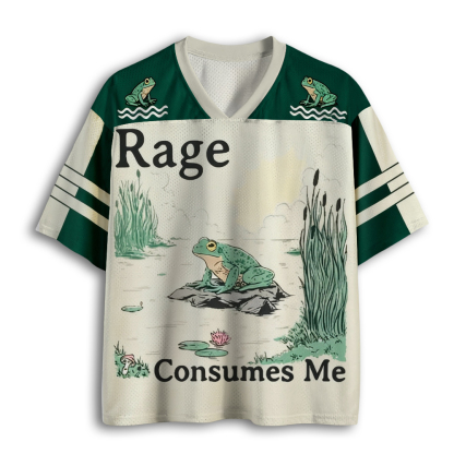 Baddiecat Rage Consumes Me Frog Pond Mesh Jersey