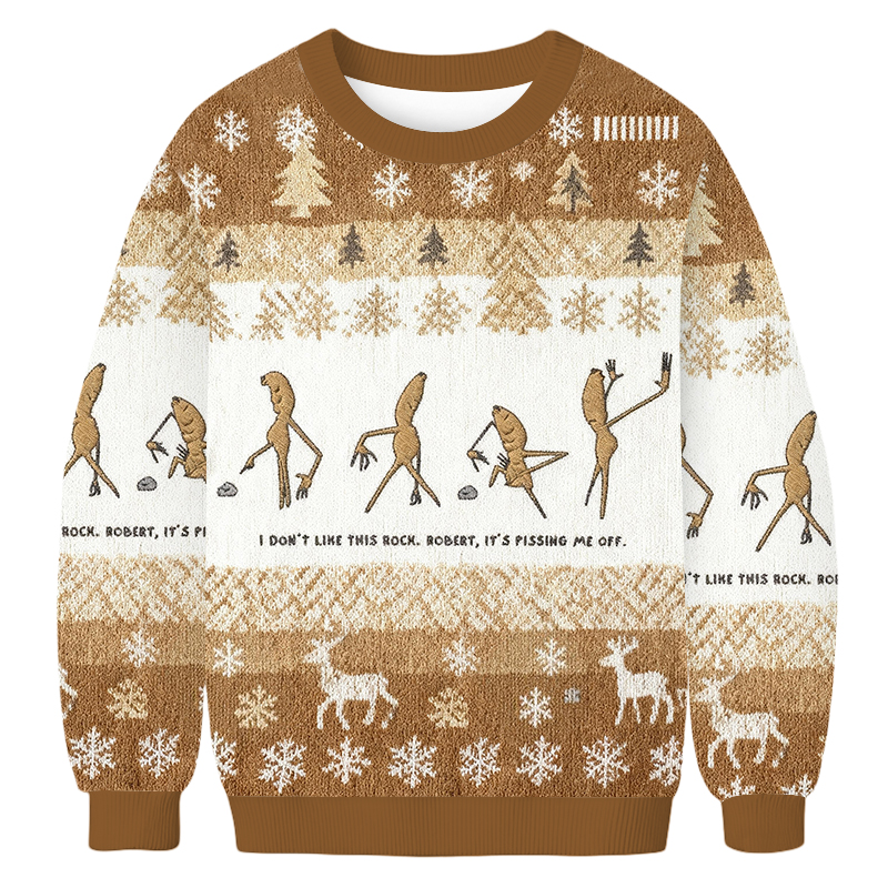 Baddiecat Marcus The Worm Meme Christmas Ugly Sweatshirt