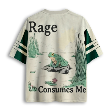 Baddiecat Rage Consumes Me Frog Pond Mesh Jersey