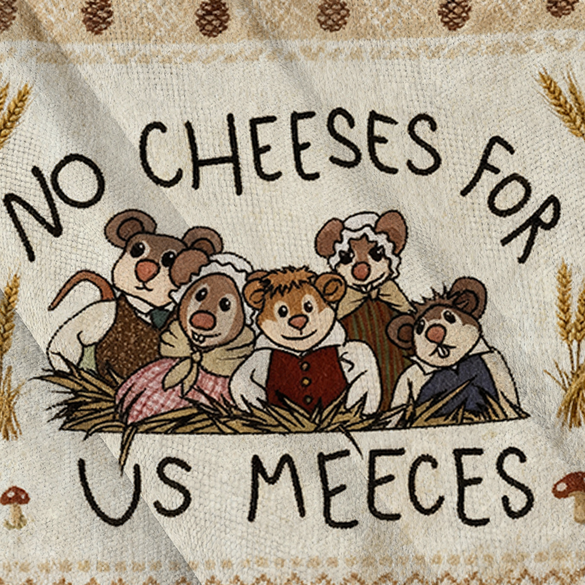Baddiecat No Cheeses For Us Meeces Ugly Sweatshirt