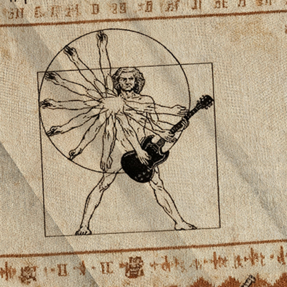 Baddiecat Vitruvian Man Rock Ugly Sweatshirt