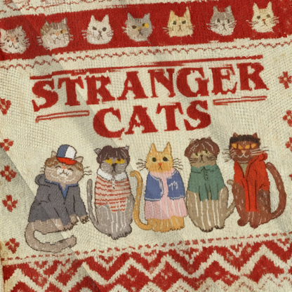 Baddiecat Stranger Cats Ugly Sweatshirt