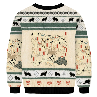 Baddiecat Japanese Tokyo Cat Ugly Sweatshirt