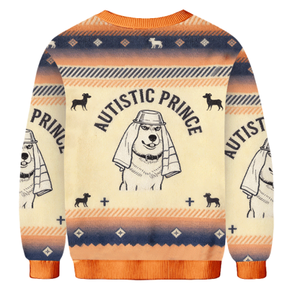 Baddiecat Autistic Prince Dog Ugly Sweatshirt