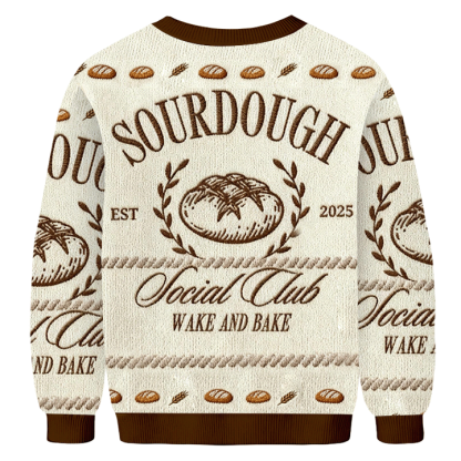 Baddiecat Sourdough Bread Baking Countryside Ugly Sweatshirt