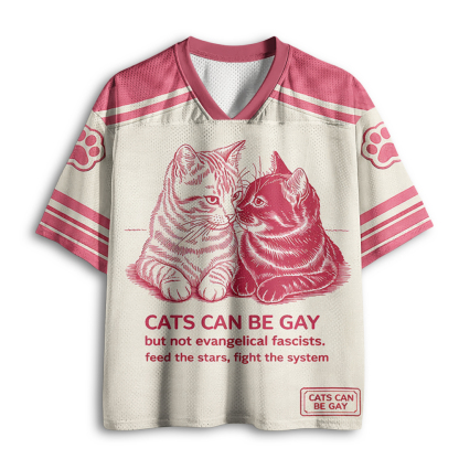 Baddiecat Cat Can Be Gay Lgbt Mesh Jersey