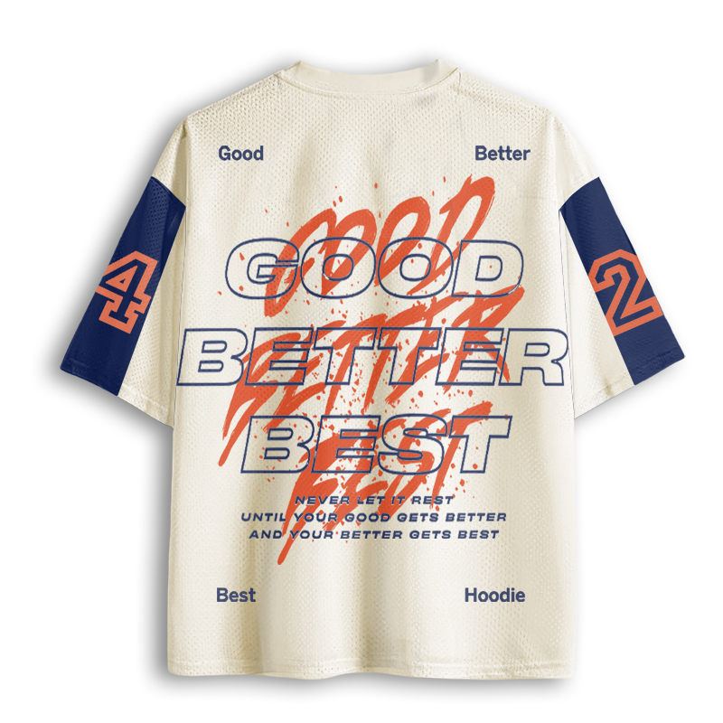 Baddiecat Good Better Best Unisex Mesh Jersey