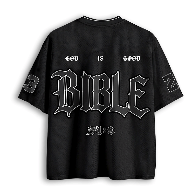 Baddiecat Christian Faith Bible Mesh Jersey