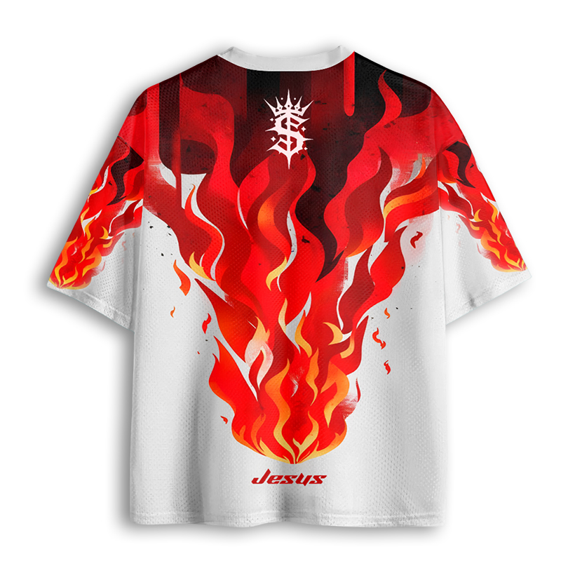 Baddiecat Jesus Christian Faith Mesh Jersey