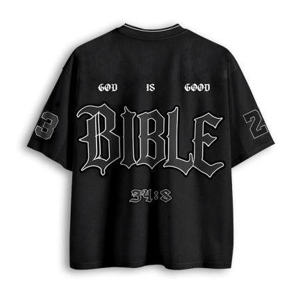 Baddiecat Christian Faith Bible Mesh Jersey