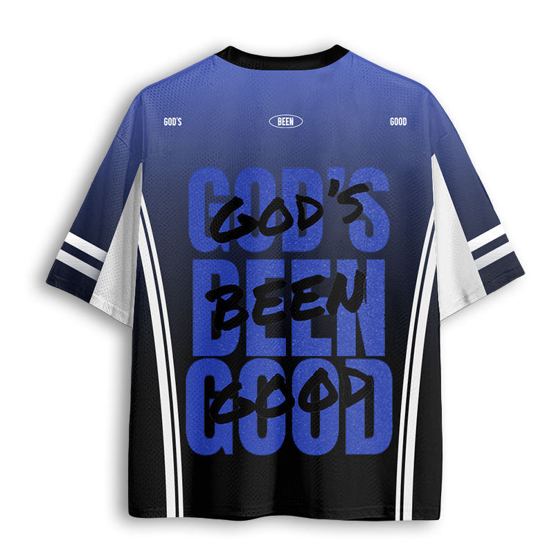 Baddiecat God's Been Good Christian Faith Mesh Jersey
