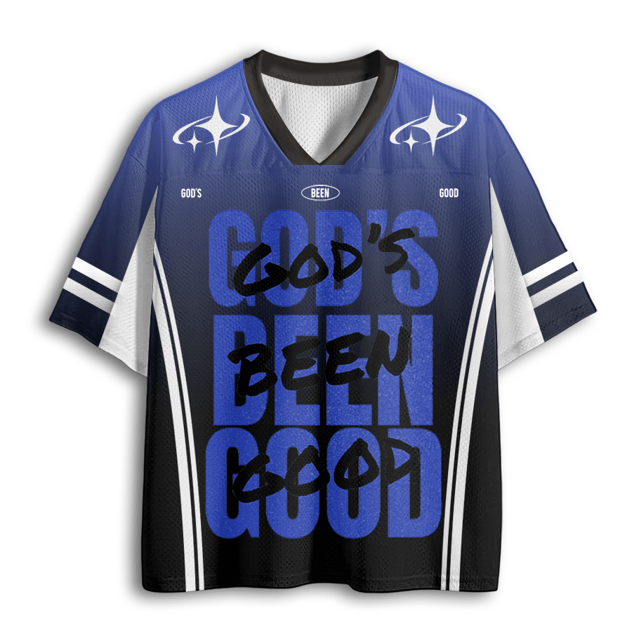 Baddiecat God's Been Good Christian Faith Mesh Jersey