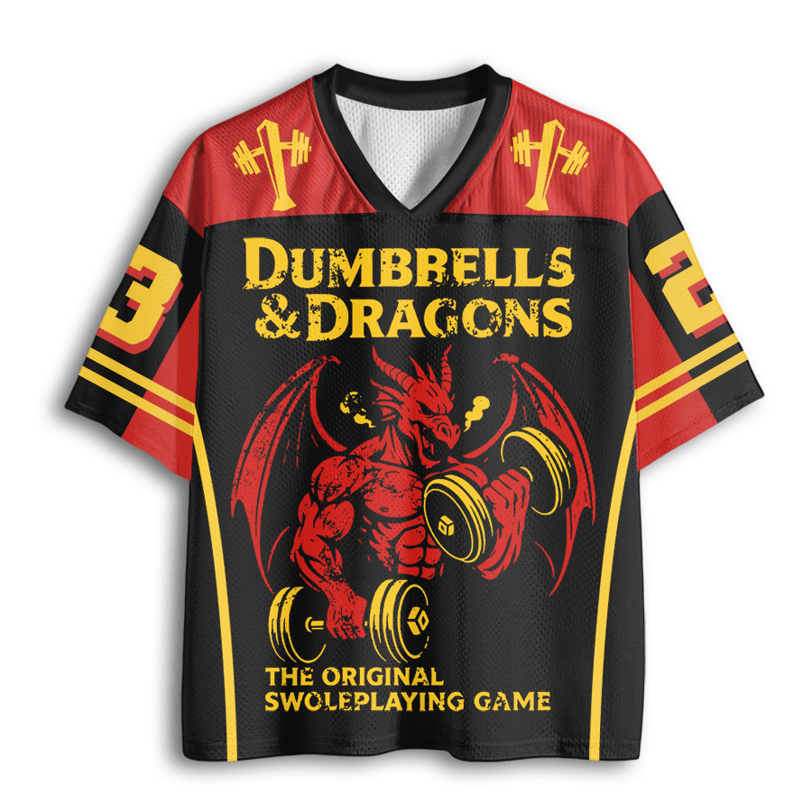 Baddiecat Funny Dungeons And Dragons Gym Mesh Jersey
