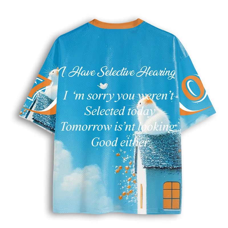 Baddiecat I Have Selective Hearing Mesh Jersey