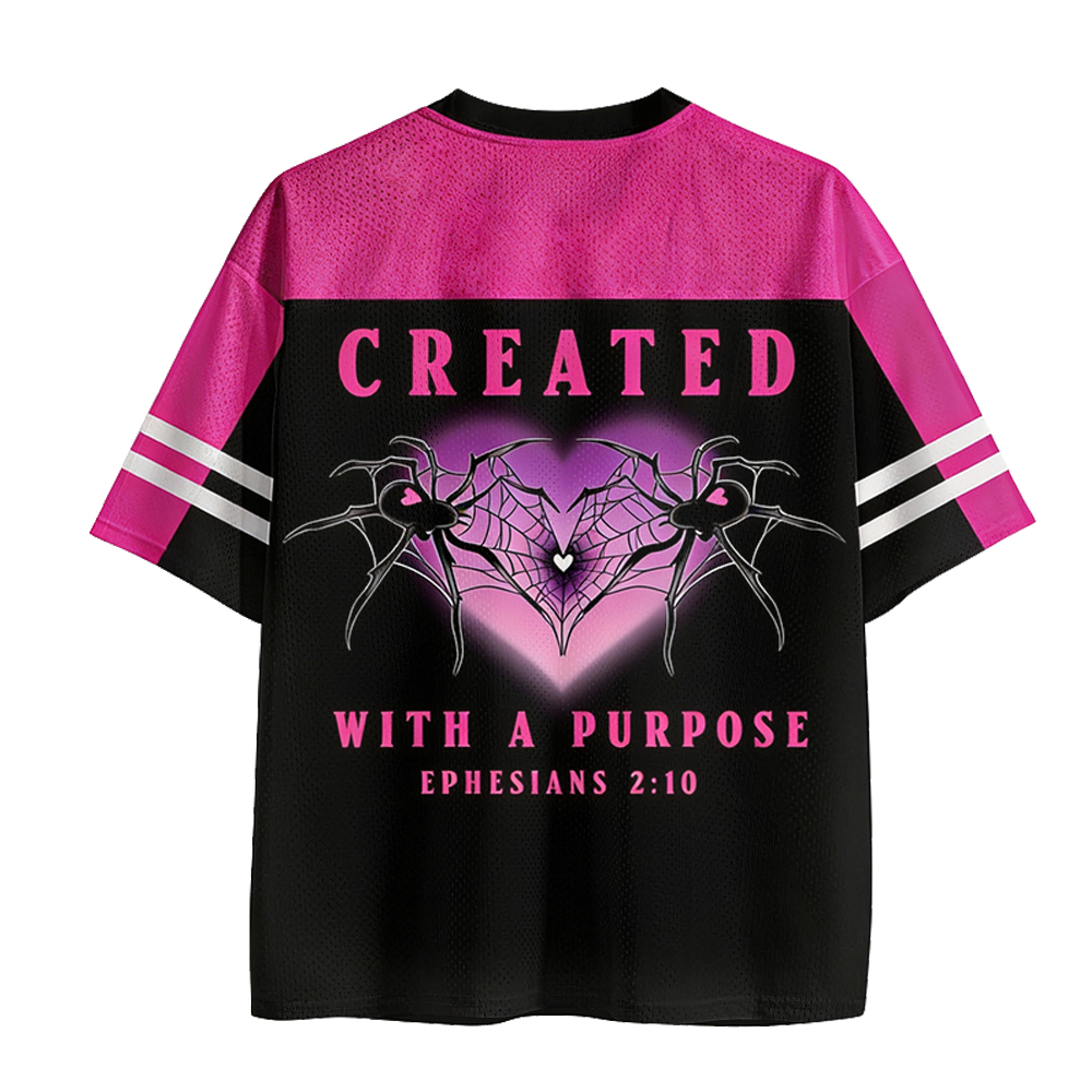 Baddiecat Psalm Christian Faith Mesh Jersey