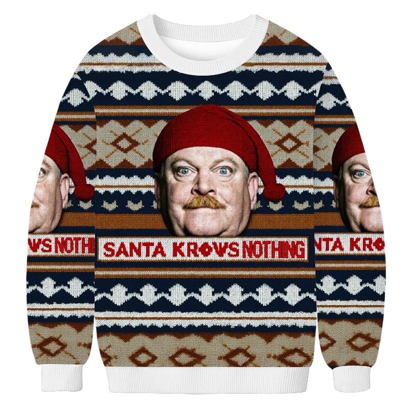 Baddiecat Santa Knows Nothing Christmas Ugly Sweatshirt