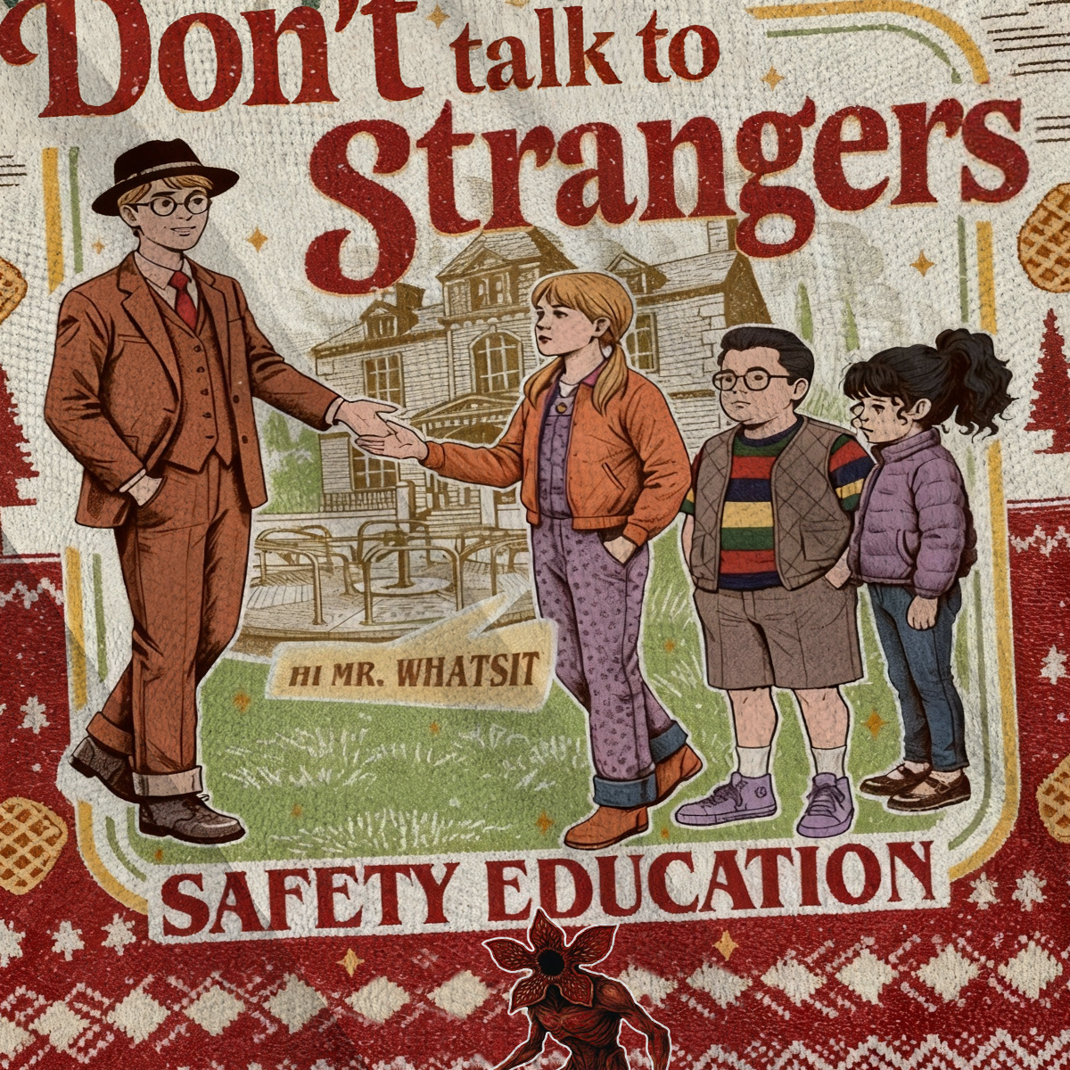 Baddiecat Don't Talk To Strangers Ugly Sweatshirt