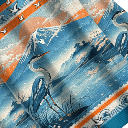 Baddiecat Stylized Tokyo Retro Illustration with Nature Elements Ugly Sweatshirt