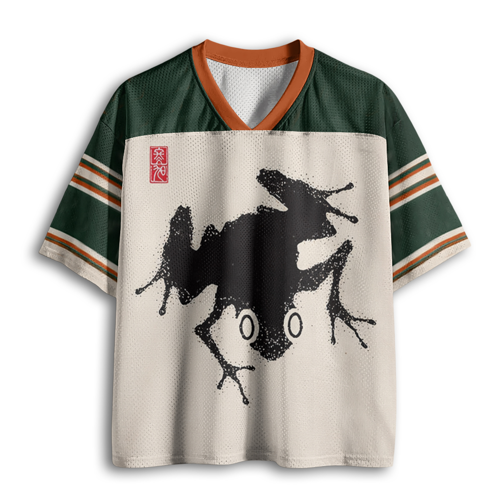 Baddiecat A Stippled Frog Mesh Jersey