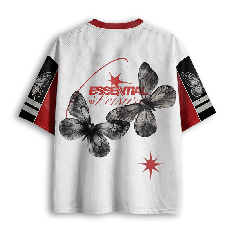 Baddiecat Butterfly Christian Faith Vintage Mesh Jersey