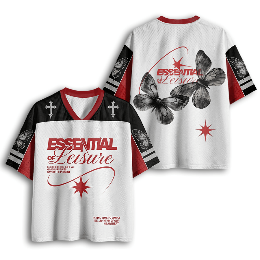 Baddiecat Butterfly Christian Faith Vintage Mesh Jersey