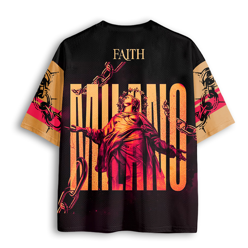 Baddiecat Statue & Chains Mesh Jersey