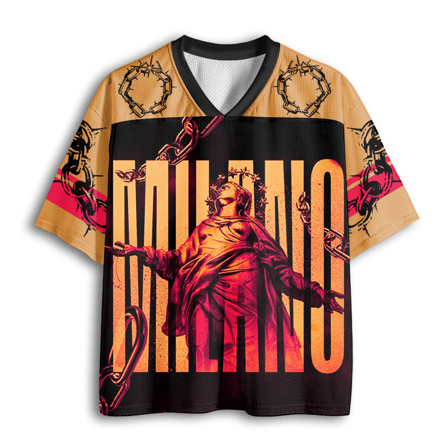 Baddiecat Statue & Chains Mesh Jersey