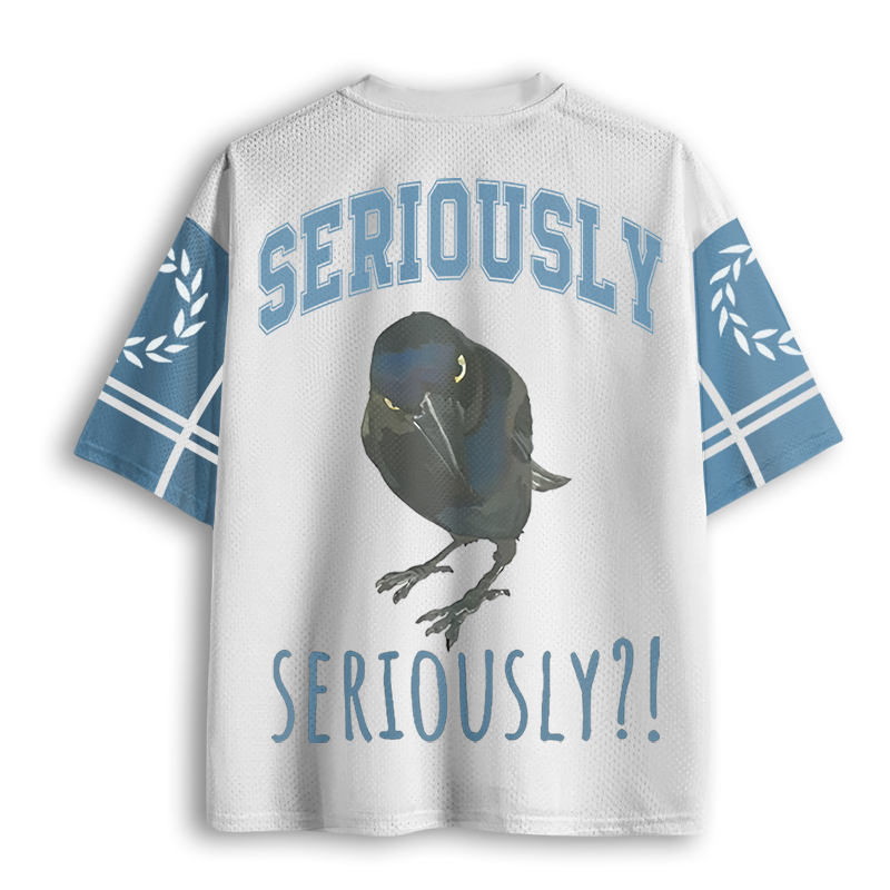 Baddiecat Seriously Crow Mesh Jersey