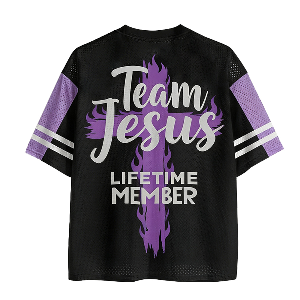 Baddiecat Psalm Christian Faith Mesh Jersey
