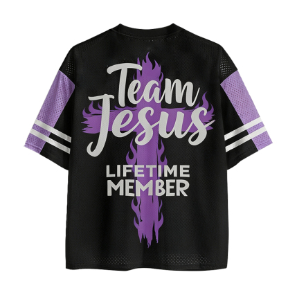 Baddiecat Psalm Christian Faith Mesh Jersey