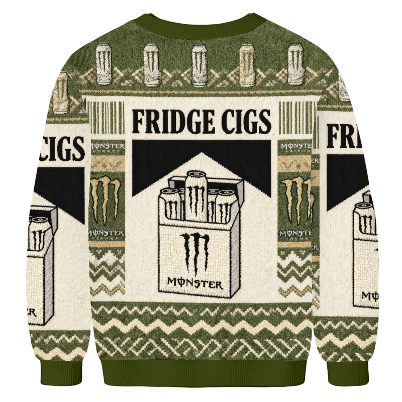Baddiecat Fridge Cigs Monster Energy Ugly Sweatshirt
